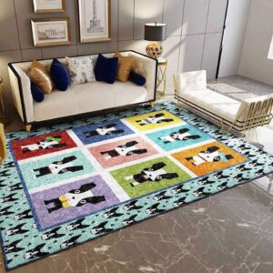 Boston Terrier Rug Sport Decor Gift Floor Decor Living Room Carpet Rug Area Rug - 6b7461cf7394