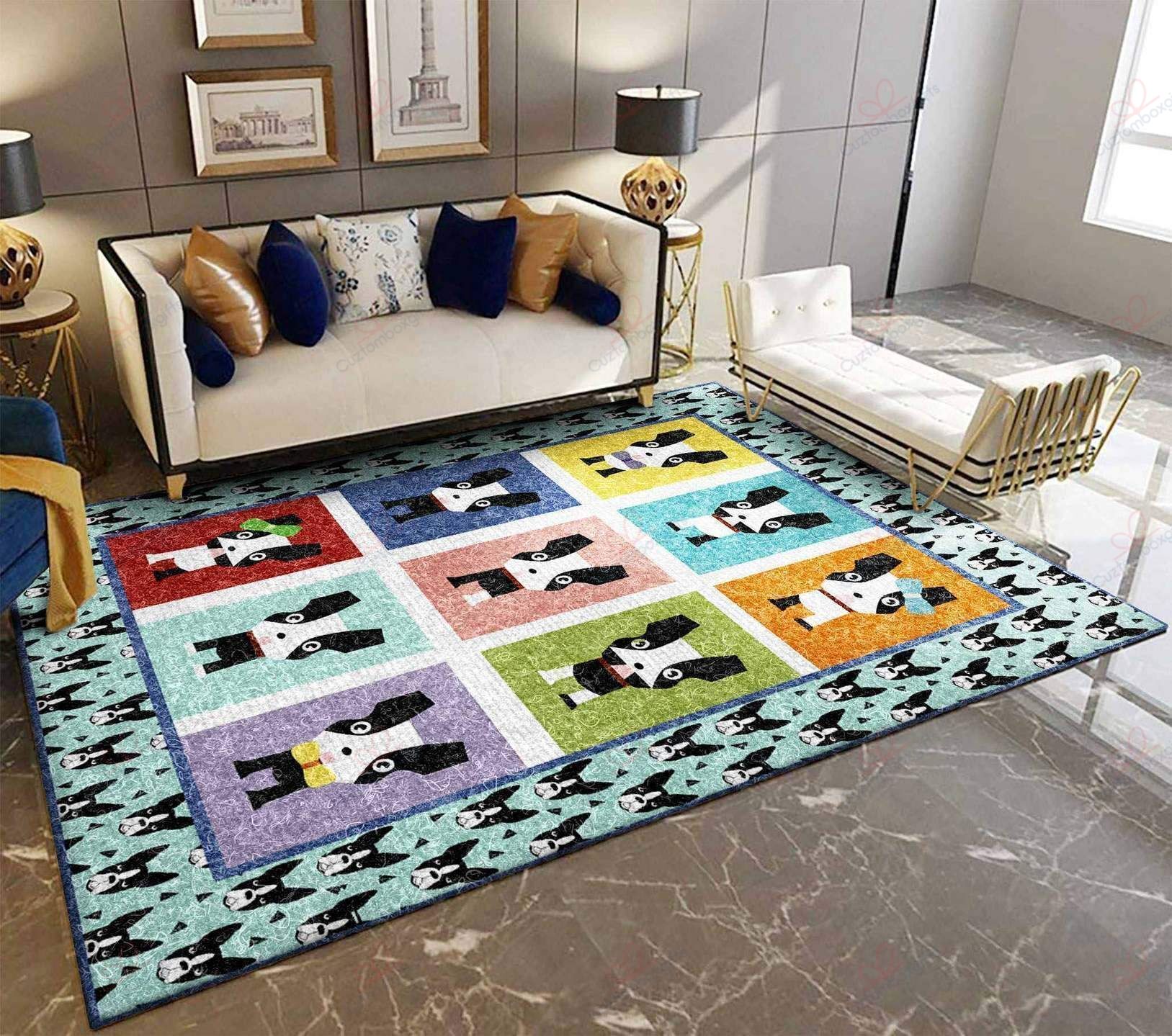 Boston Terrier Rug Sport Decor Gift Floor Decor Living Room Carpet Rug Area Rug - 6b7461cf7394 Boston Terrier Rug Sport Decor Gift Floor Decor Living Room Carpet Rug Area Rug - 6b7461cf7394