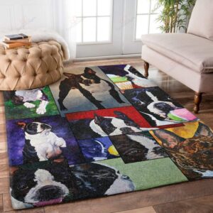 Boston Terrier Rug Sport Decor Gift Floor Decor Living Room Carpet Rug Area Rug - e317559762df