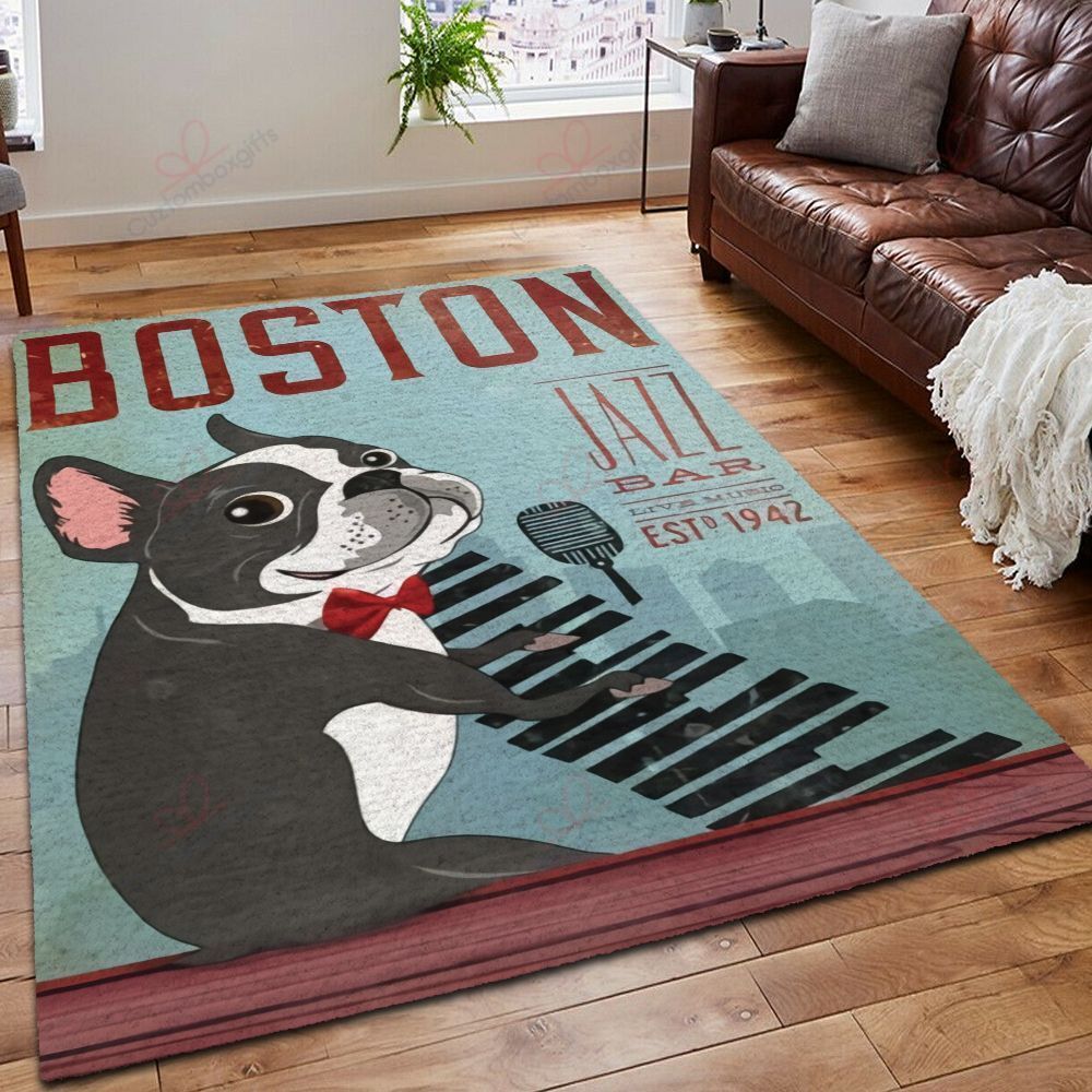 Boston Terrier Jazz Bar Rug Sport Decor Gift Floor Decor Living Room Carpet Rug Area Rug - c79da1db4b63 Boston Terrier Jazz Bar Rug Sport Decor Gift Floor Decor Living Room Carpet Rug Area Rug - c79da1db4b63