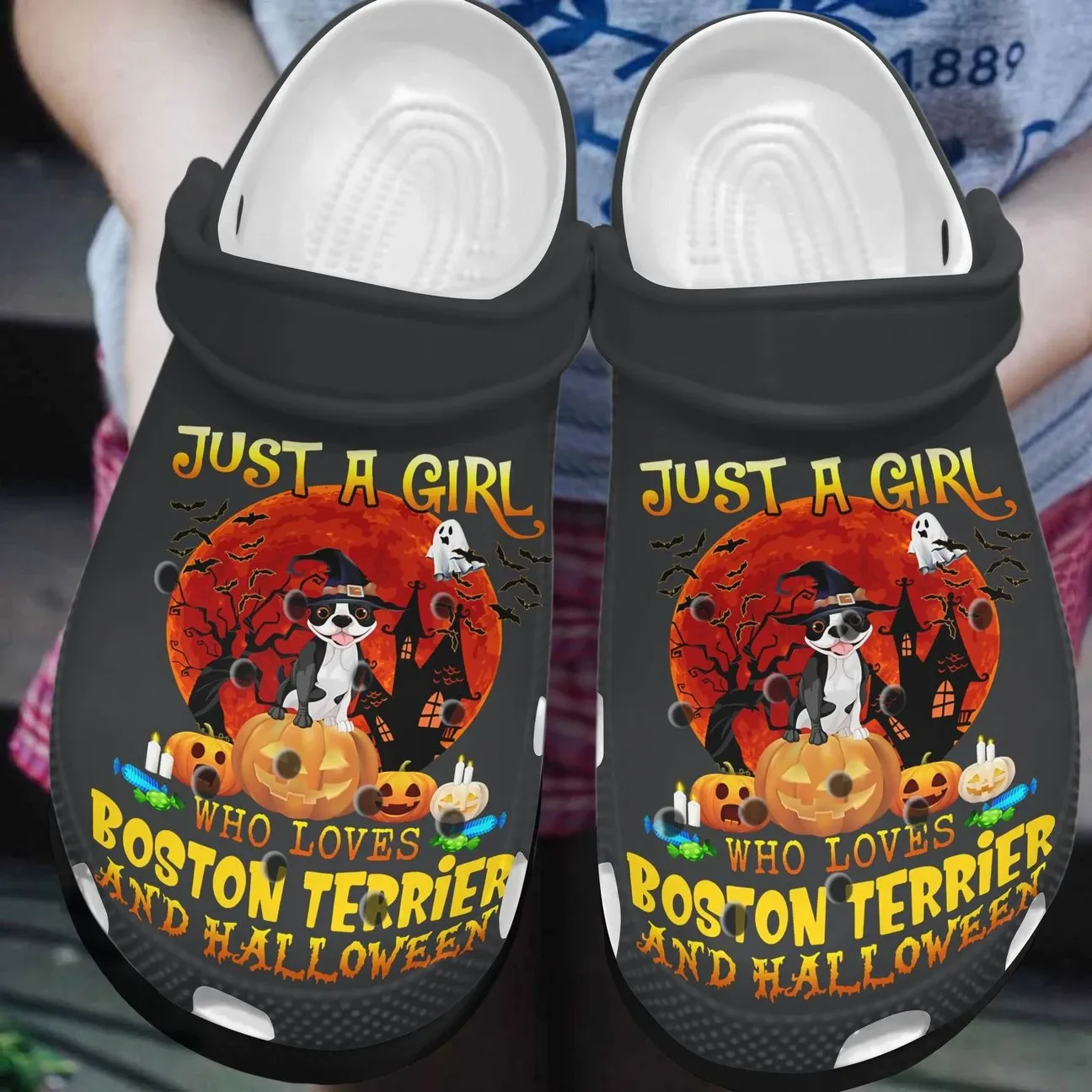 Boston Terrier Personalized Clog Custom Crocs Comfortablefashion Style Comfortable For Women Men Kid Print 3D Holiday Boston Terrier Boston Terrier Personalized Clog Custom Crocs Comfortablefashion Style Comfortable For Women Men Kid Print 3D Holiday Boston Terrier