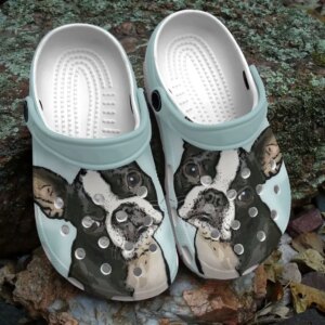 Boston Terrier Spaniel Personalize Clog Custom Crocs Fashionstyle Comfortable For Women Men Kid Print 3D Lovely Bt
