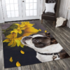 Boston Terrier Sunflower Rug Sport Decor Gift Floor Decor Living Room Carpet Rug Area Rug - 0a13ba1dd361