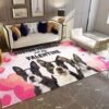 Boston Terriers Are My Valentine Rug Sport Decor Gift Floor Decor Living Room Carpet Rug Area Rug - f1869b8356be