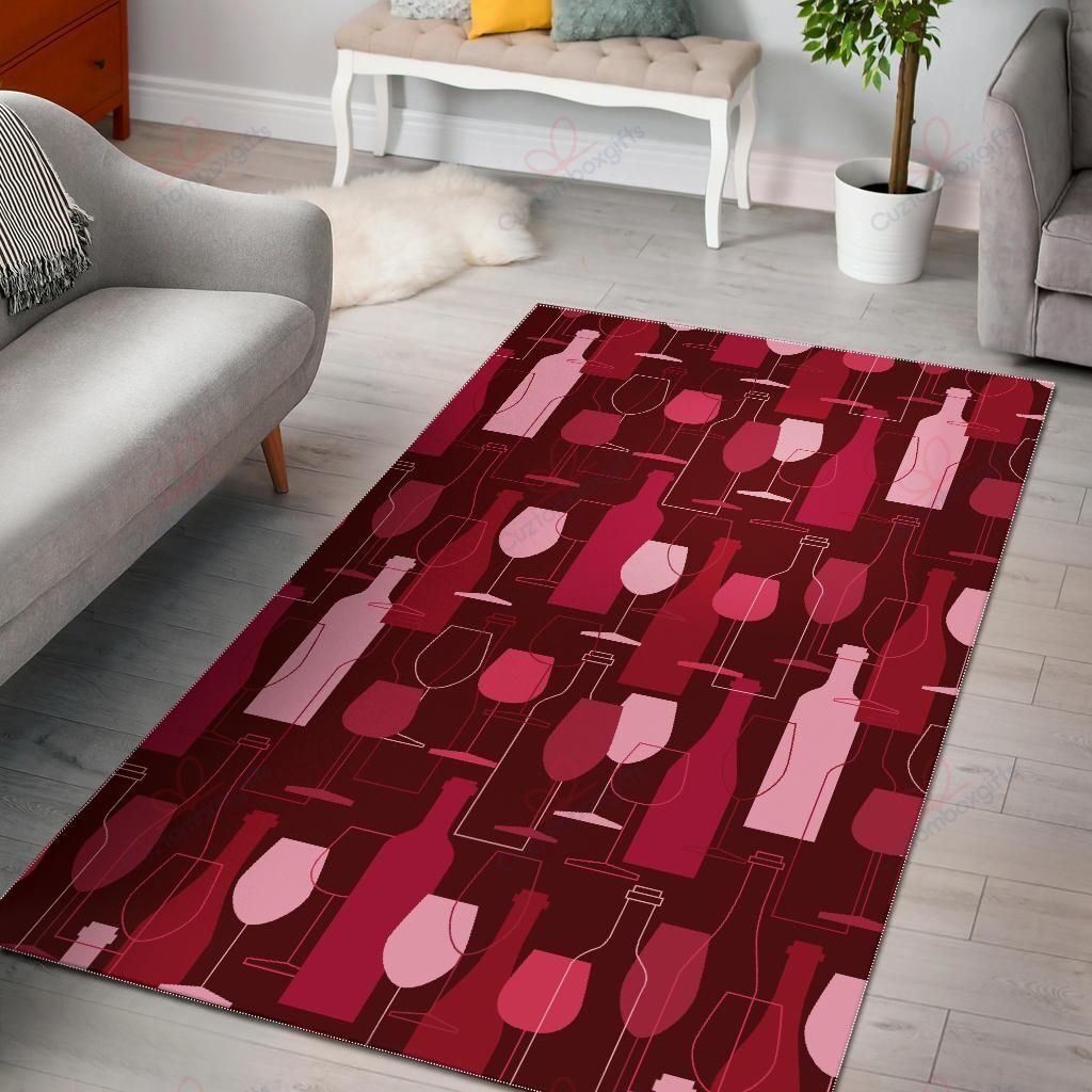 Botttle Red Wine Print Pattern Rug Sport Decor Gift Floor Decor Living Room Carpet Rug Area Rug - 0bc847829e8d Botttle Red Wine Print Pattern Rug Sport Decor Gift Floor Decor Living Room Carpet Rug Area Rug - 0bc847829e8d