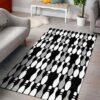 Bowling Black Rug Sport Decor Gift Floor Decor Living Room Carpet Rug Area Rug - 6fedeb01b250