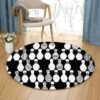 Bowling Round Carpet Floor Rug Living Room Bedroom Decor Round Area Rug Carpet