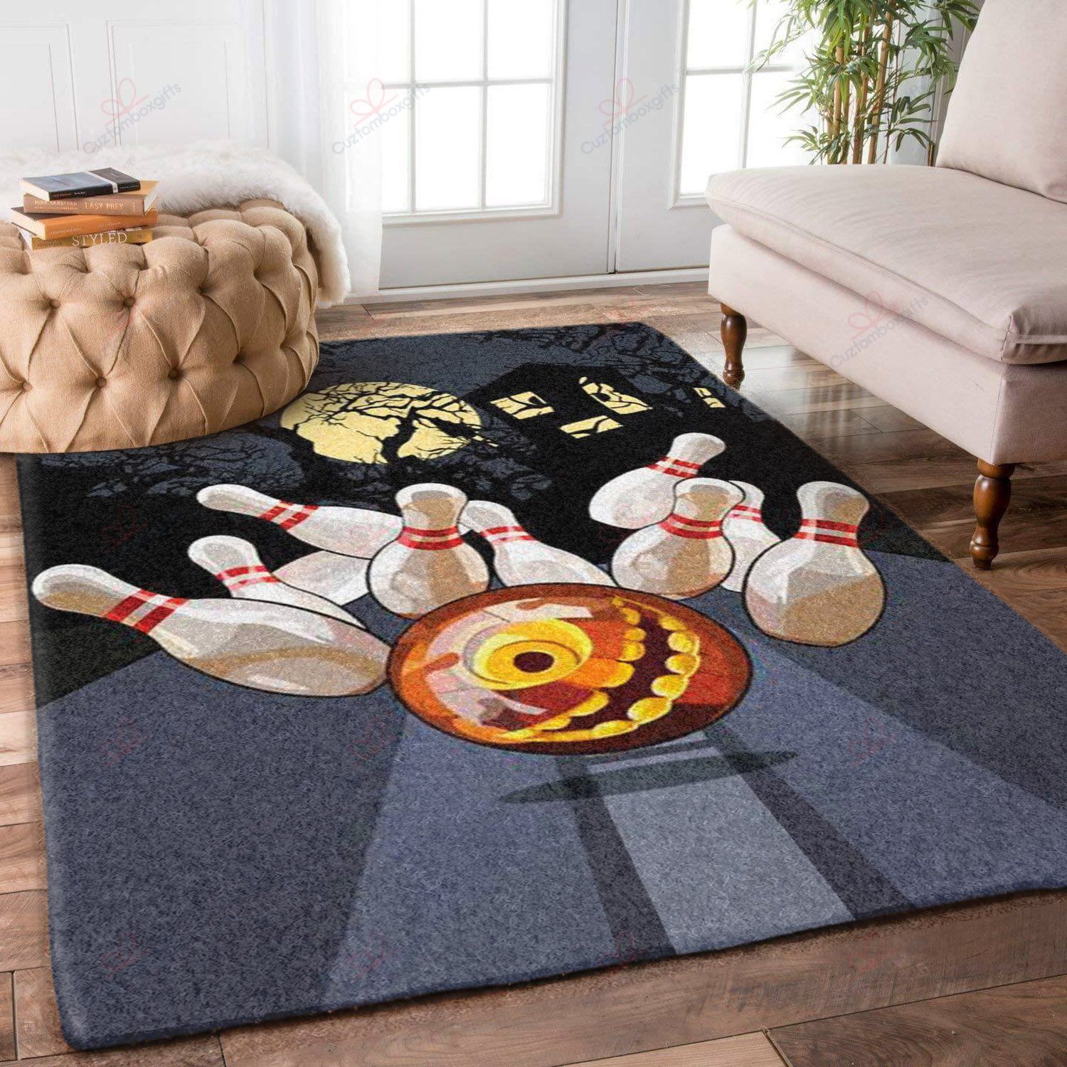 Bowling Halloween Rug Sport Decor Gift Floor Decor Living Room Carpet Rug Area Rug - 691228000000 Bowling Halloween Rug Sport Decor Gift Floor Decor Living Room Carpet Rug Area Rug - 691228000000