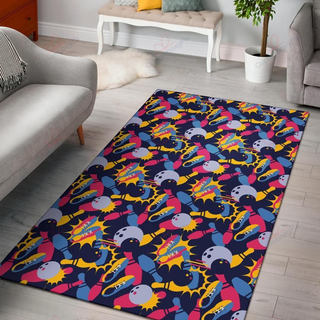 Bowling Pattern 2 Rug Sport Decor Gift Floor Decor Living Room Carpet Rug Area Rug - 4effcda67168 Bowling Pattern 2 Rug Sport Decor Gift Floor Decor Living Room Carpet Rug Area Rug - 4effcda67168
