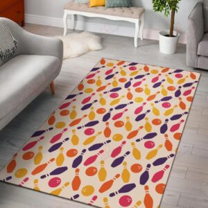 Bowling Pattern 6 Rug Sport Decor Gift Floor Decor Living Room Carpet Rug Area Rug - 2009bc516d04