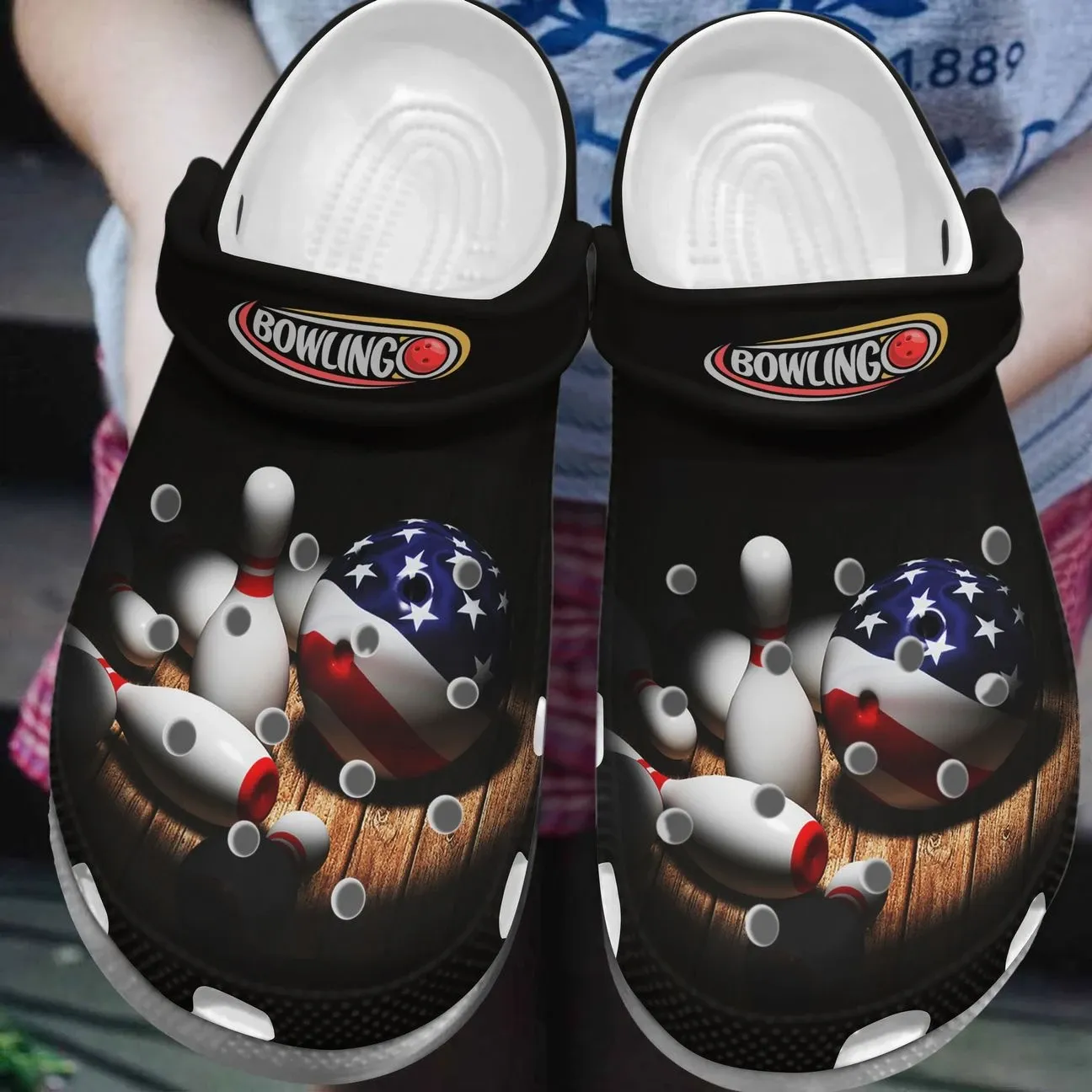 Bowling Personalize Clog Custom Crocs Fashionstyle Comfortable For Women Men Kid Print 3D Bowling Time Bowling Personalize Clog Custom Crocs Fashionstyle Comfortable For Women Men Kid Print 3D Bowling Time