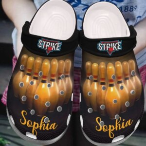 Bowling Personalized Clog Custom Crocs Comfortablefashion Style Comfortable For Women Men Kid Print 3D Bowler