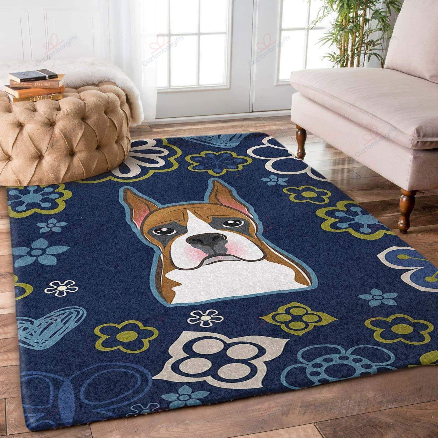 Boxer Cute 1 Rug Sport Decor Gift Floor Decor Living Room Carpet Rug Area Rug - 53e374a21a23 Boxer Cute 1 Rug Sport Decor Gift Floor Decor Living Room Carpet Rug Area Rug - 53e374a21a23