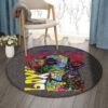 Boxer Dog Round Carpet Floor Rug Living Room Bedroom Decor Round Area Rug Carpet