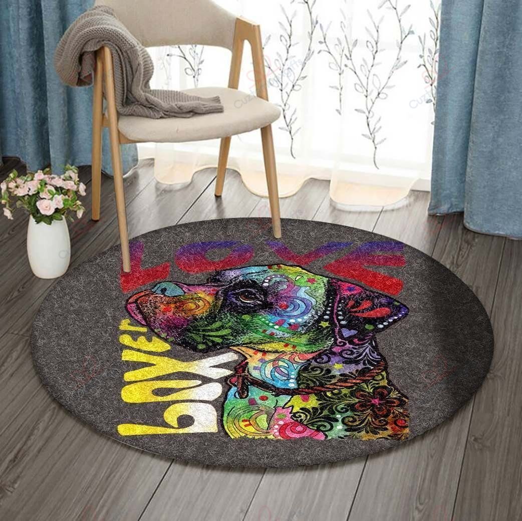 Boxer Dog Round Carpet Floor Rug Living Room Bedroom Decor Round Area Rug Carpet Boxer Dog Round Carpet Floor Rug Living Room Bedroom Decor Round Area Rug Carpet