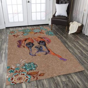 Boxer Dog Rug Sport Decor Gift Floor Decor Living Room Carpet Rug Area Rug - f21f882ee189