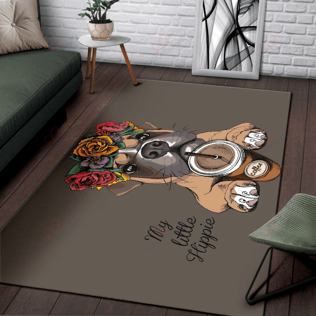 Boxer Floral Rug Sport Decor Gift Floor Decor Living Room Carpet Rug Area Rug - e85ff27c2d73 Boxer Floral Rug Sport Decor Gift Floor Decor Living Room Carpet Rug Area Rug - e85ff27c2d73