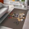 Boxer Floraled Rug Sport Decor Gift Floor Decor Living Room Carpet Rug Area Rug - 3ede31cc095f