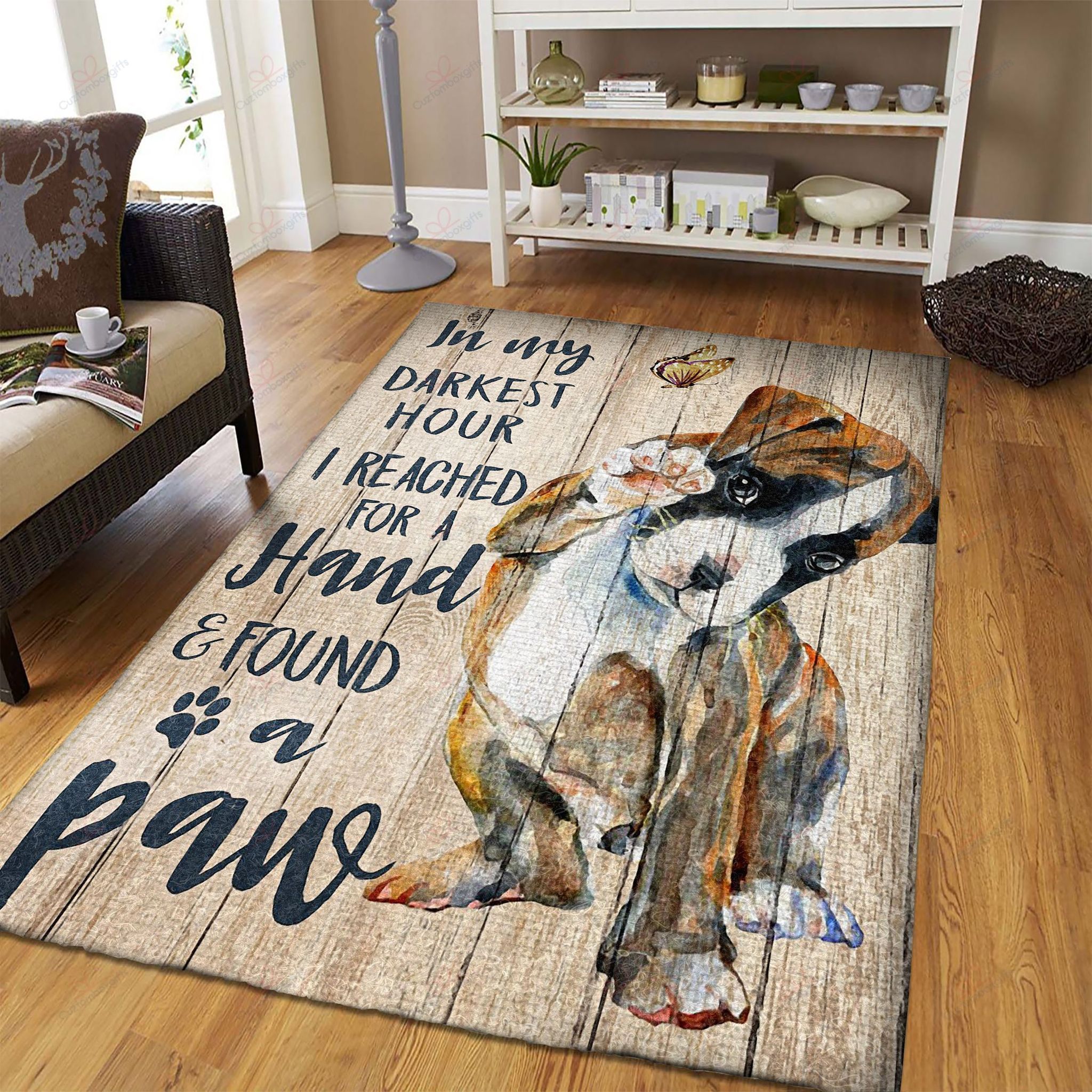 Boxer Found A Paw Rug Sport Decor Gift Floor Decor Living Room Carpet Rug Area Rug - 976bde15a1b7 Boxer Found A Paw Rug Sport Decor Gift Floor Decor Living Room Carpet Rug Area Rug - 976bde15a1b7