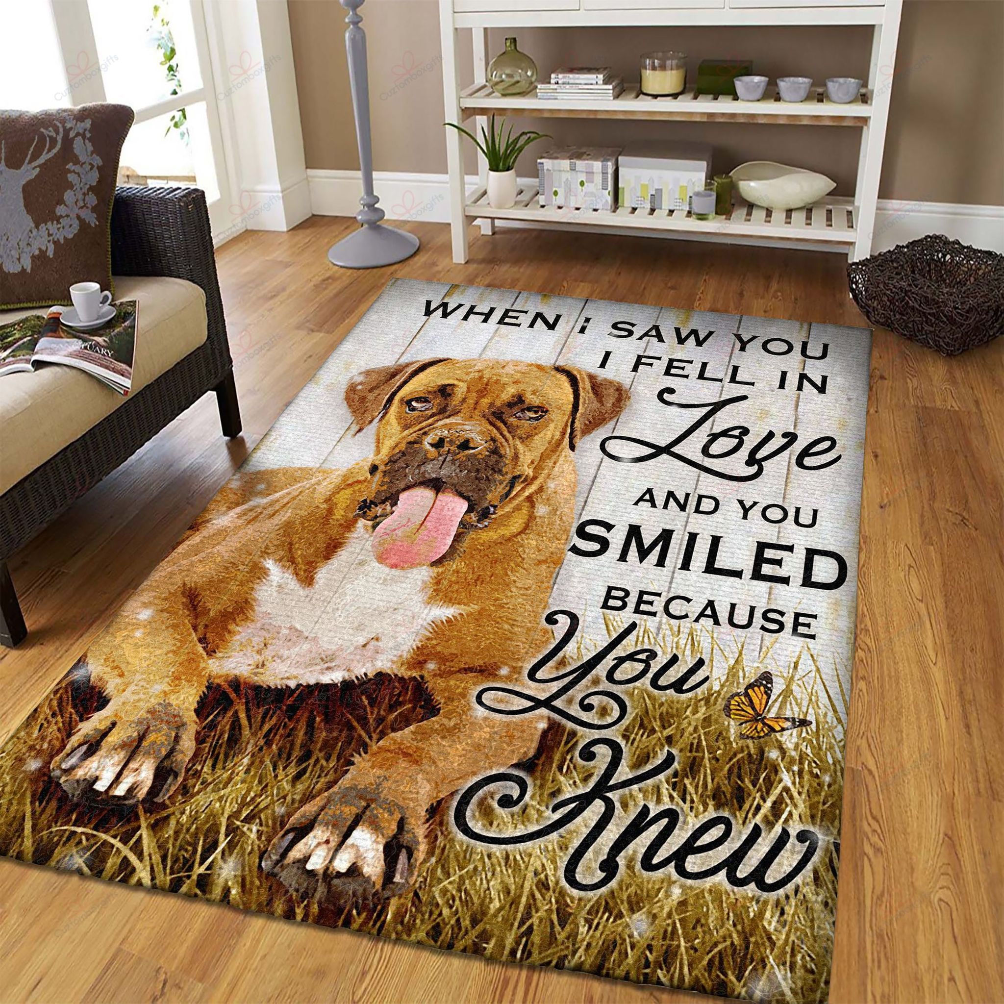 Boxer I Fell In Love 2 Rug Sport Decor Gift Floor Decor Living Room Carpet Rug Area Rug - fdb473986422 Boxer I Fell In Love 2 Rug Sport Decor Gift Floor Decor Living Room Carpet Rug Area Rug - fdb473986422