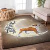 Boxer I Love You To The Moon And Back Rug Sport Decor Gift Floor Decor Living Room Carpet Rug Area Rug - 4144cdaa74a8