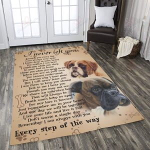 Boxer I Never Left You Rug Sport Decor Gift Floor Decor Living Room Carpet Rug Area Rug - 42547dff3eff