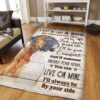 Boxer Ill Always By Your Side 2 Rug Sport Decor Gift Floor Decor Living Room Carpet Rug Area Rug - 3bd1b35246c4