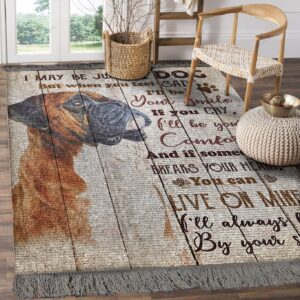 Boxer Ill Always By Your Side Rug Sport Decor Gift Floor Decor Living Room Carpet Rug Area Rug - 1c7c433786e3