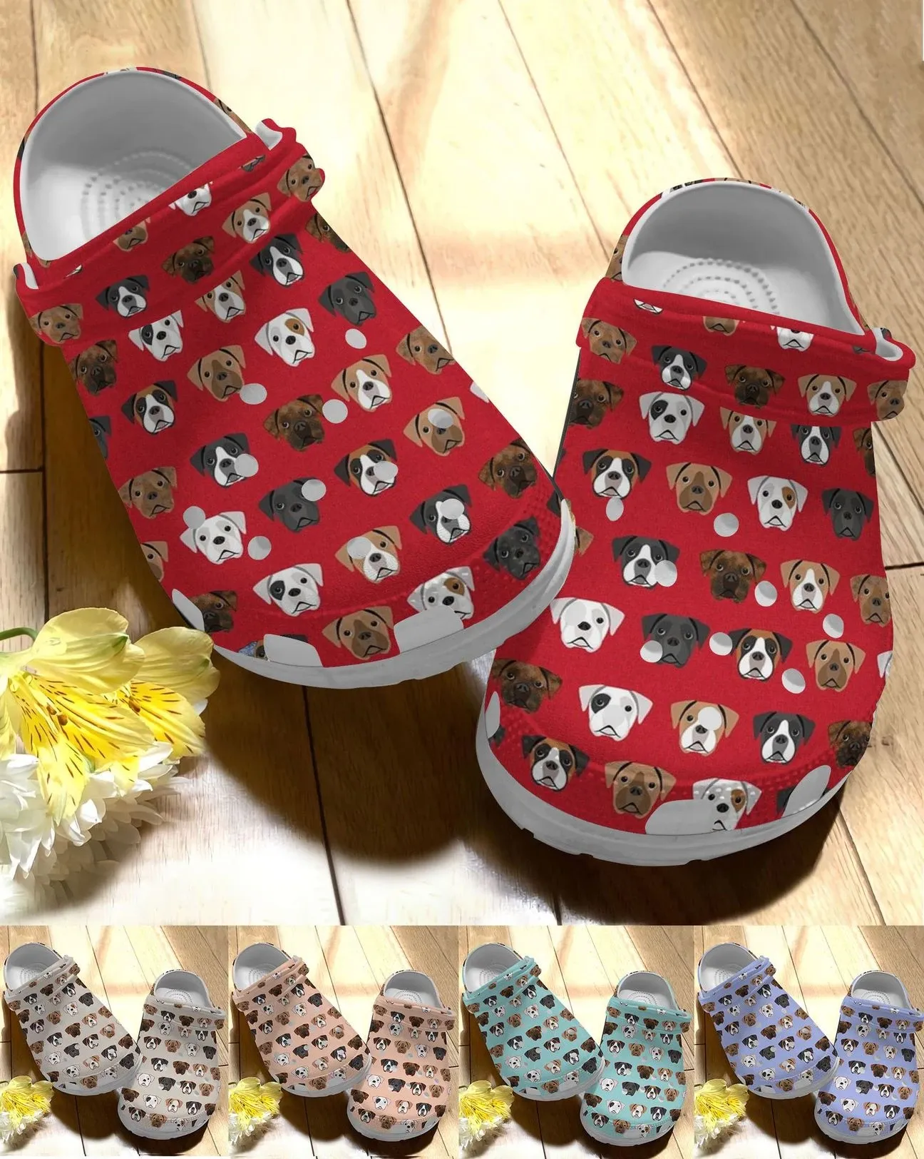 Boxer Personalize Clog Custom Crocs Fashionstyle Comfortable For Women Men Kid Print 3D Lovely Boxer 5 Colors Boxer Personalize Clog Custom Crocs Fashionstyle Comfortable For Women Men Kid Print 3D Lovely Boxer 5 Colors
