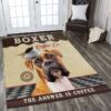 Boxer The Answer Is Coffee Rug Sport Decor Gift Floor Decor Living Room Carpet Rug Area Rug - e5ec3dd3b270