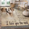 Boxer When I Say I Love You More I Love You The Most Rug Sport Decor Gift Floor Decor Living Room Carpet Rug Area Rug - fe054f408ee2