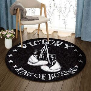 Boxing Round Carpet Floor Rug Living Room Bedroom Decor Round Area Rug Carpet