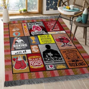 Boxing Rug Sport Decor Gift Floor Decor Living Room Carpet Rug Area Rug - a7d9c28a2937