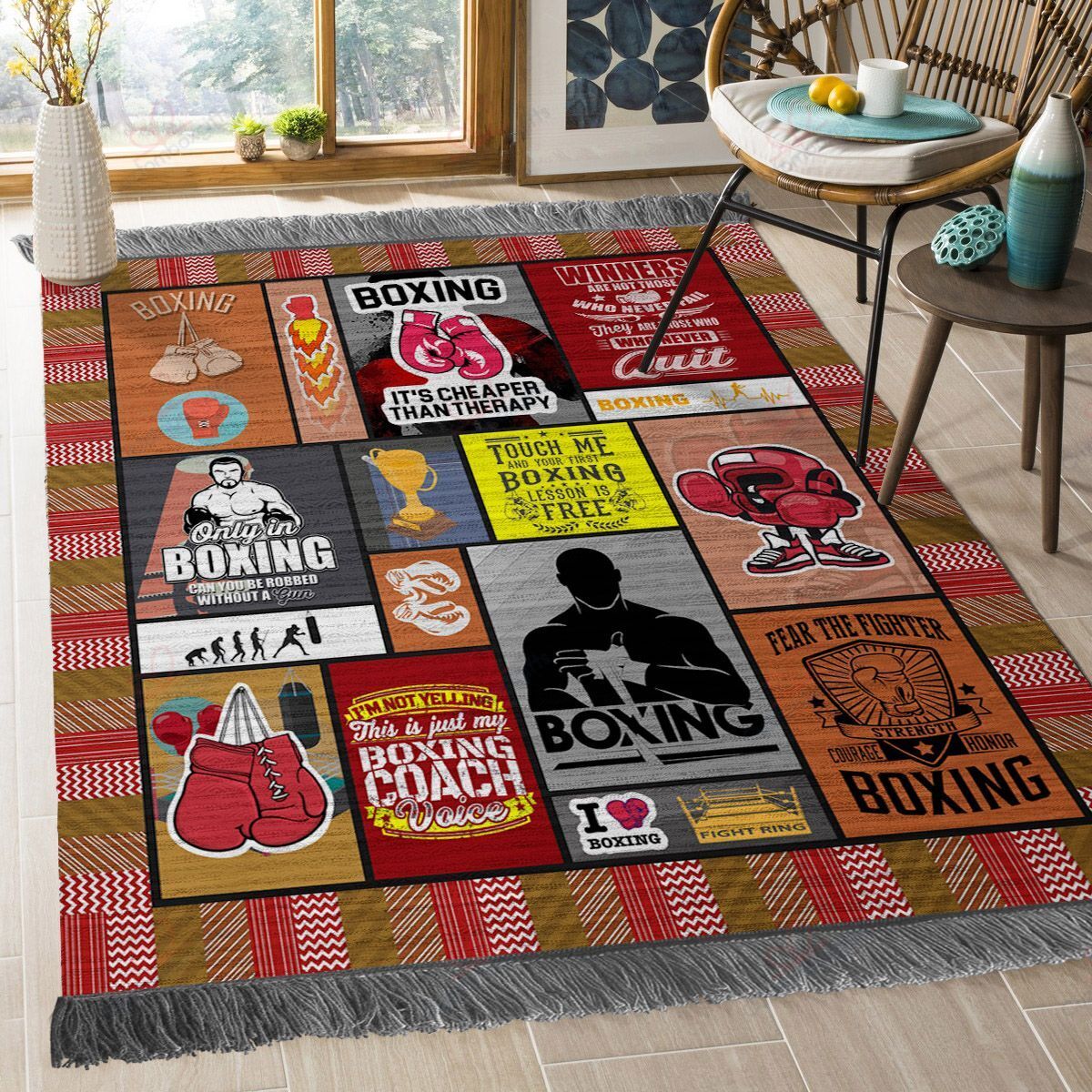 Boxing Rug Sport Decor Gift Floor Decor Living Room Carpet Rug Area Rug - a7d9c28a2937 Boxing Rug Sport Decor Gift Floor Decor Living Room Carpet Rug Area Rug - a7d9c28a2937