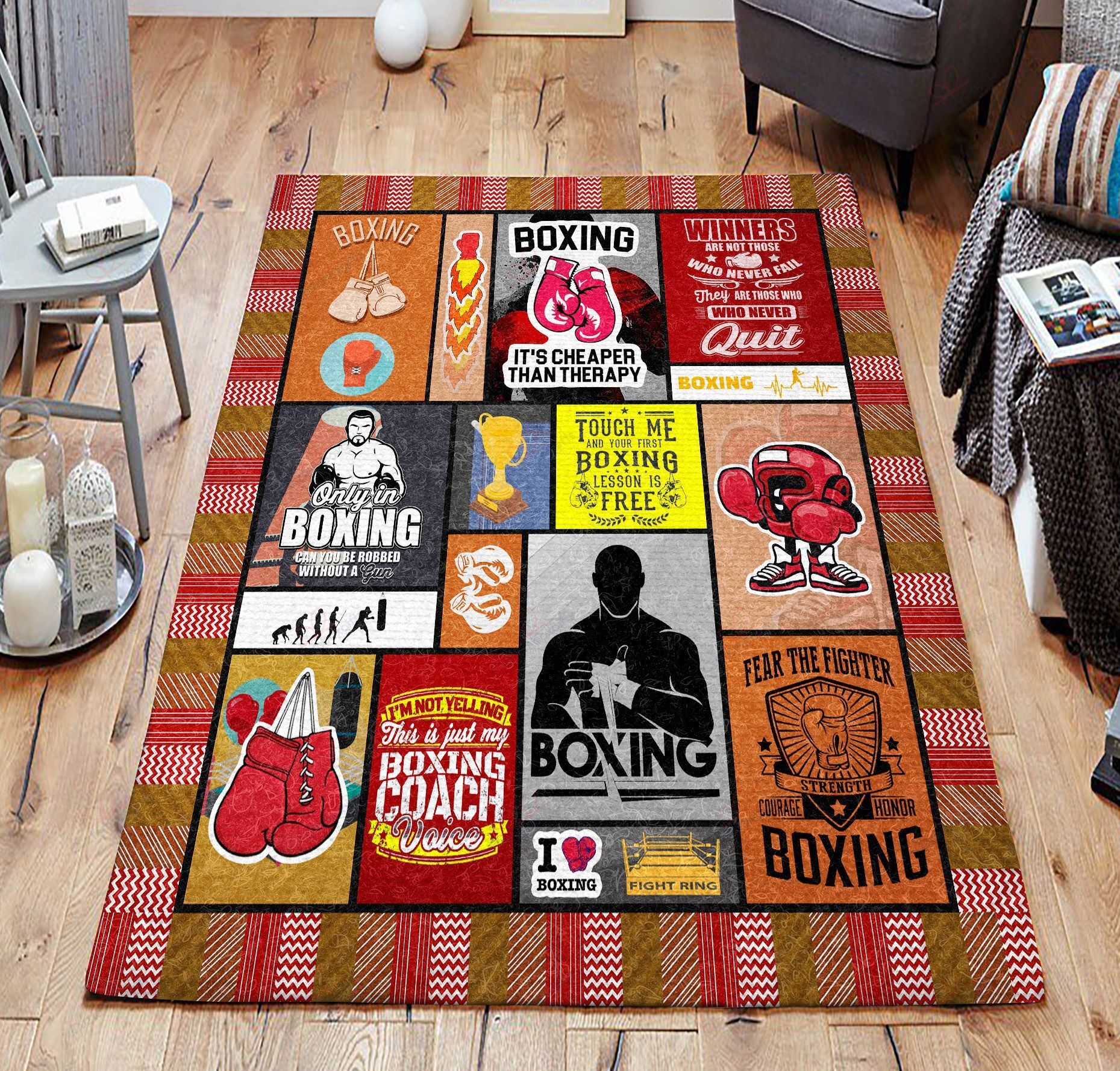 Boxing Rug Sport Decor Gift Floor Decor Living Room Carpet Rug Area Rug - 26466ff0160a Boxing Rug Sport Decor Gift Floor Decor Living Room Carpet Rug Area Rug - 26466ff0160a