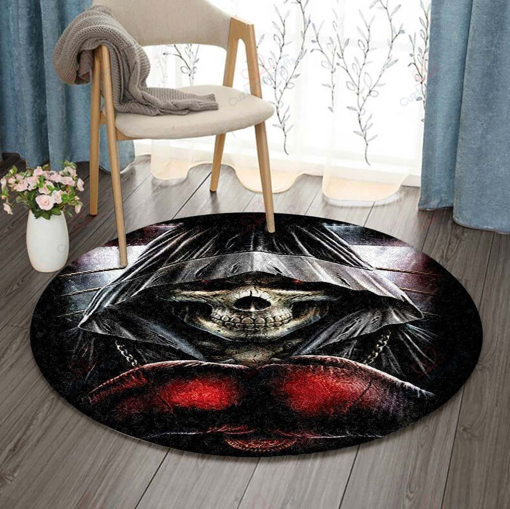 Boxing Skull Round Carpet Floor Rug Living Room Bedroom Decor Round Area Rug Carpet Boxing Skull Round Carpet Floor Rug Living Room Bedroom Decor Round Area Rug Carpet
