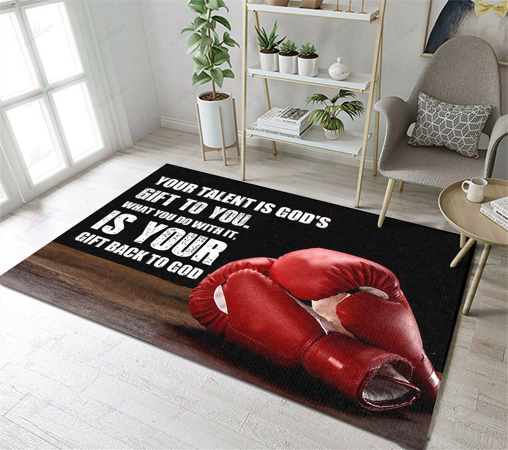 Boxing Your Talent Is Gods Gift To You Rug Sport Decor Gift Floor Decor Living Room Carpet Rug Area Rug - 0b458e80e37f Boxing Your Talent Is Gods Gift To You Rug Sport Decor Gift Floor Decor Living Room Carpet Rug Area Rug - 0b458e80e37f