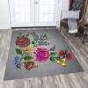 Branch Of Flower Rug Sport Decor Gift Floor Decor Living Room Carpet Rug Area Rug - 104ad4d5ef04