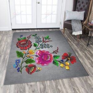 Branch Of Flower Rug Sport Decor Gift Floor Decor Living Room Carpet Rug Area Rug - 104ad4d5ef04