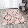 Branch Of Peach In Spring Rug Sport Decor Gift Floor Decor Living Room Carpet Rug Area Rug - 41c63333079e