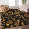 Brass Instruments Rug Sport Decor Gift Floor Decor Living Room Carpet Rug Area Rug - 62b1b27acea2