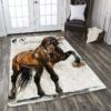 Brave Horse Rug Sport Decor Gift Floor Decor Living Room Carpet Rug Area Rug - 0dc828388e94