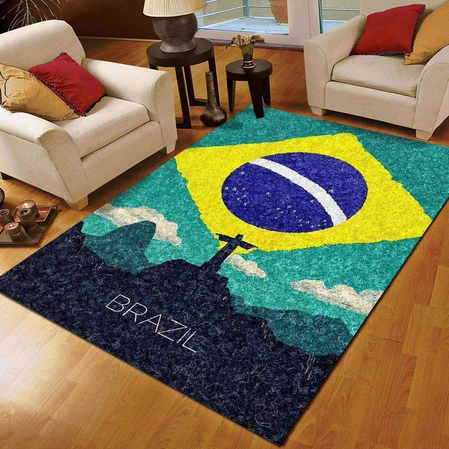 Brazil Rug Sport Decor Gift Floor Decor Living Room Carpet Rug Area Rug - 28cd8db2037f Brazil Rug Sport Decor Gift Floor Decor Living Room Carpet Rug Area Rug - 28cd8db2037f