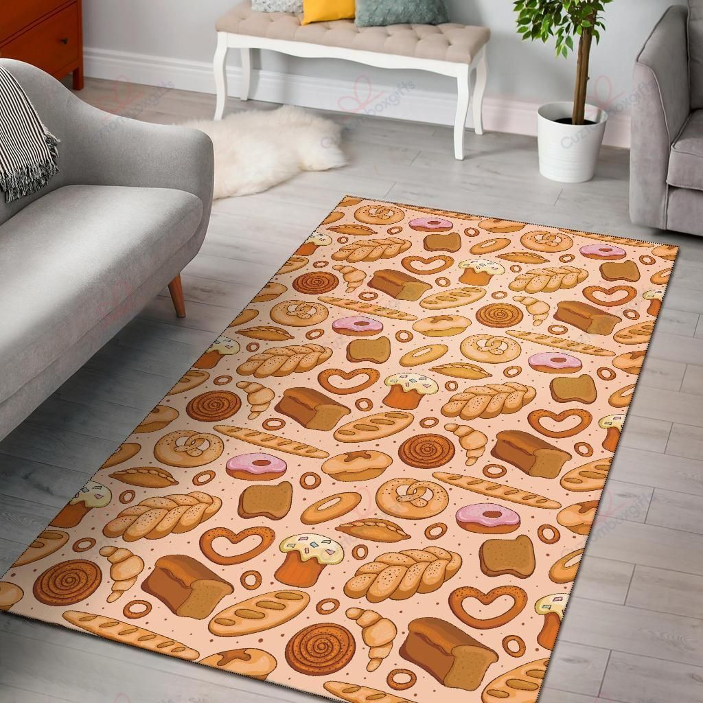 Bread Pattern 1 Rug Sport Decor Gift Floor Decor Living Room Carpet Rug Area Rug - 4d02052fe804 Bread Pattern 1 Rug Sport Decor Gift Floor Decor Living Room Carpet Rug Area Rug - 4d02052fe804