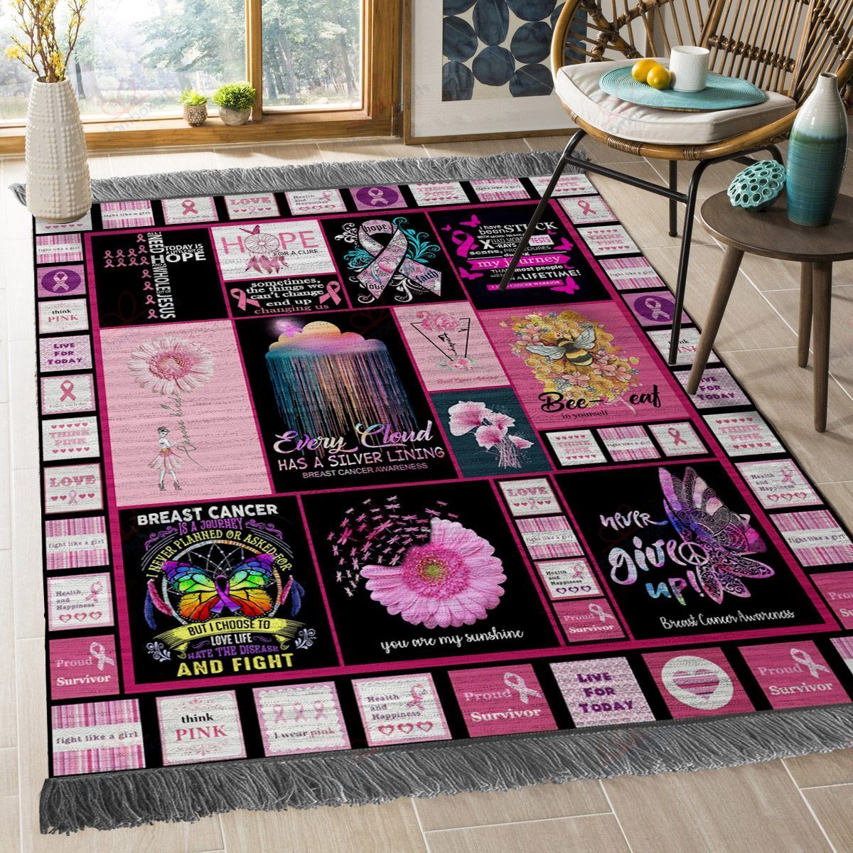 Breast Cancer Awareness Rug Sport Decor Gift Floor Decor Living Room Carpet Rug Area Rug - 9c00a4aafa04 Breast Cancer Awareness Rug Sport Decor Gift Floor Decor Living Room Carpet Rug Area Rug - 9c00a4aafa04