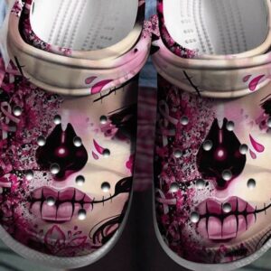 Breast Cancer Crocs Crocband Clog Comfortable For Mens Womens Classic Clog Water Shoes