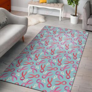 Breast Cancer Pattern 3 Rug Sport Decor Gift Floor Decor Living Room Carpet Rug Area Rug - 538dad1fdf53