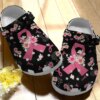 Breast Cancer Personalize Clog Custom Crocs Fashionstyle Comfortable For Women Men Kid Print 3D You Are Brave