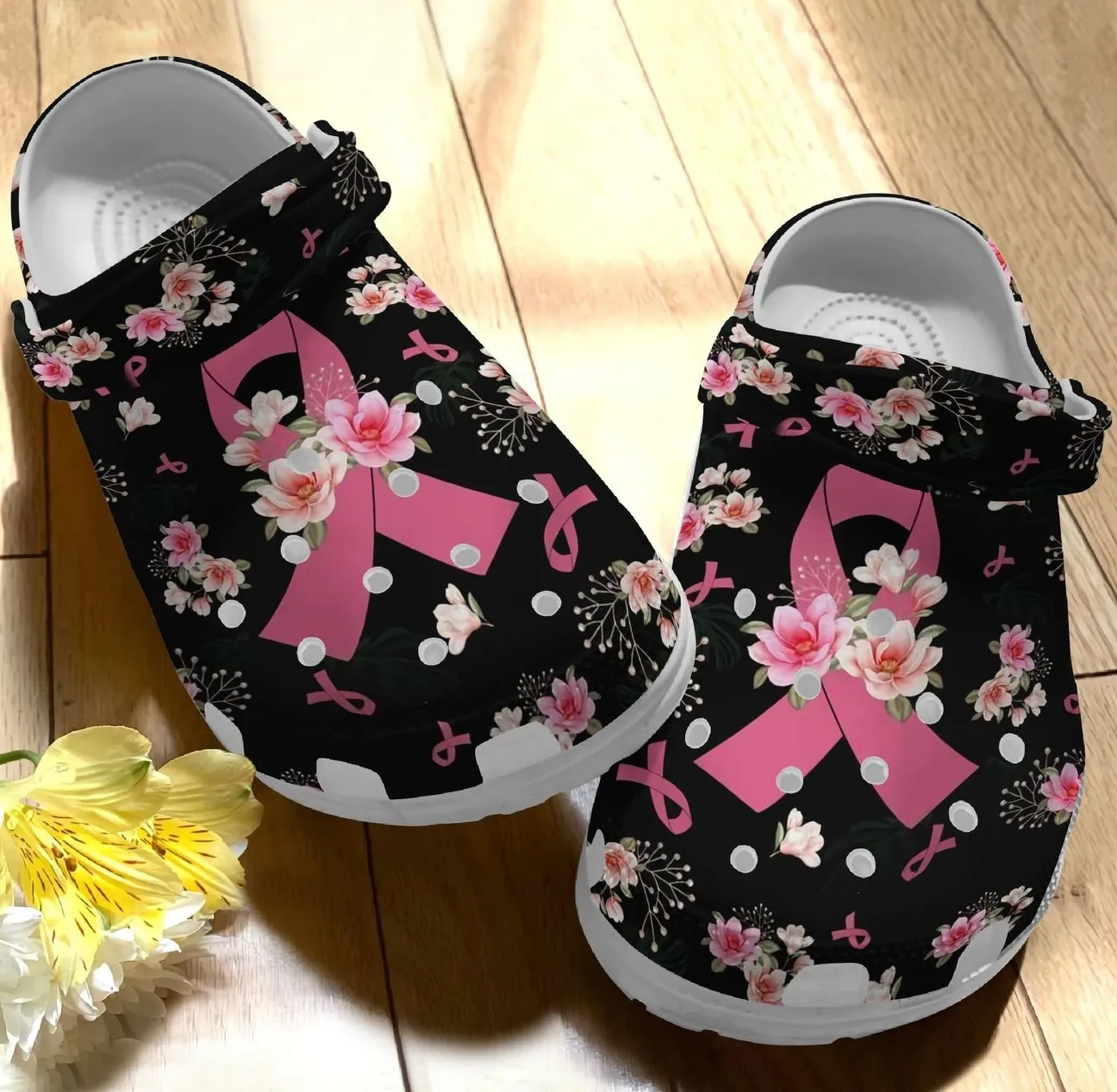 Breast Cancer Personalize Clog Custom Crocs Fashionstyle Comfortable For Women Men Kid Print 3D You Are Brave Breast Cancer Personalize Clog Custom Crocs Fashionstyle Comfortable For Women Men Kid Print 3D You Are Brave