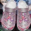 Breast Cancer Personalized Personalize Clog Custom Crocs Fashionstyle Comfortable For Women Men Kid Print 3D Pink